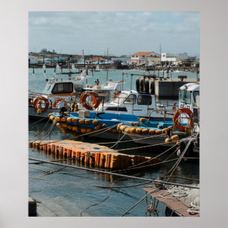 Affiche Tirage photo Bateaux de pêche Udo Corée du Sud 20x