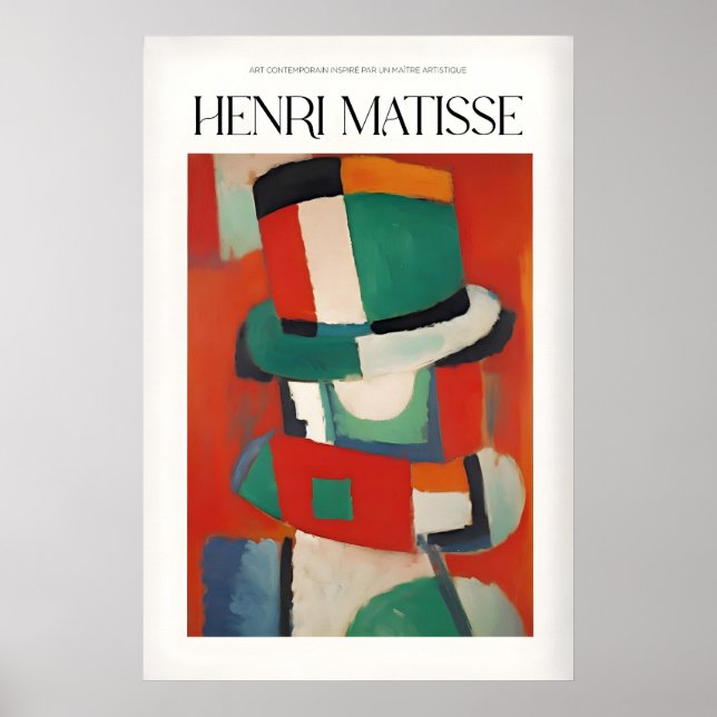 Affiche Tirages d'art de Matisse - Figure abstraite avec c (Devant)