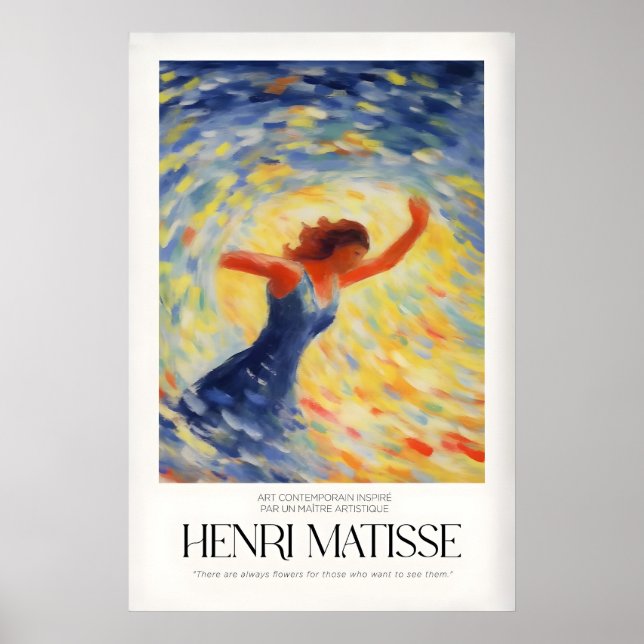 Affiche Tirages d'art de Matisse - Figure de danse Tourbil (Devant)