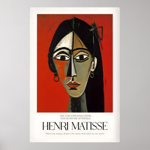 Affiche Tirages d'art de Matisse - Portrait de femme styli