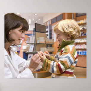 Affiche tirs intérieurs d'une pharmacie