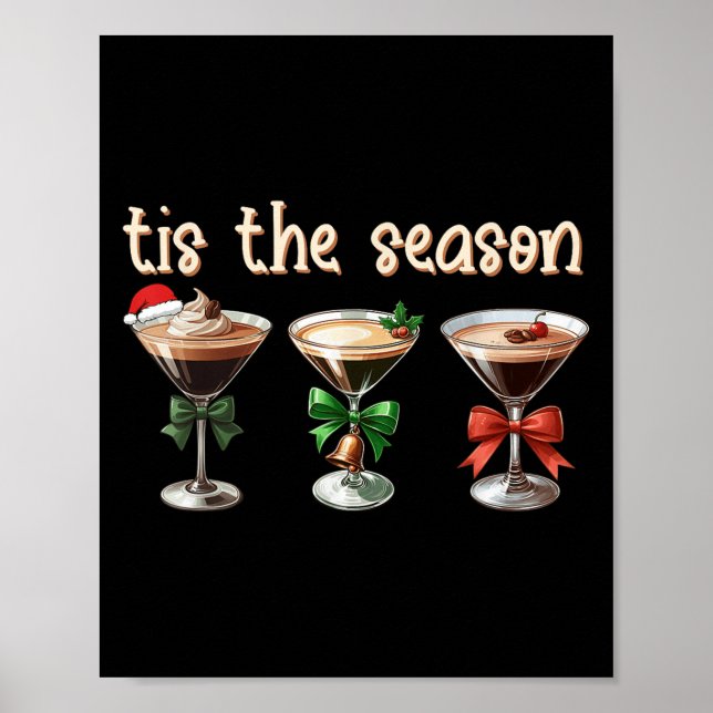 Affiche Tis The Season Espresso Martini Tail Gles Xmas Par (Devant)