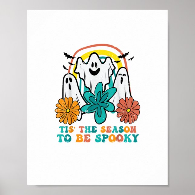 Affiche Tis The Season To Spooky Retro Halloween Women (Devant)