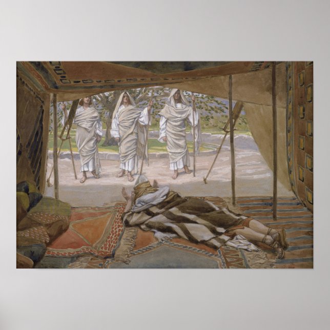Affiche Tissot - Abraham And The Three Angels 1896 (Devant)