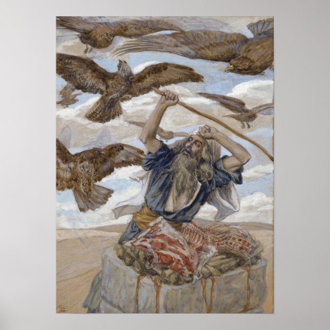 Affiche Tissot - Abram protégeant son sacrifice 1896 (Devant)
