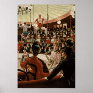 Affiche Tissot - Femmes de Paris La Fan de Cirque