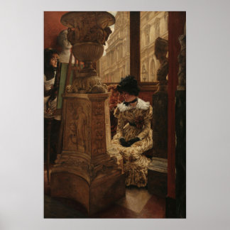 Affiche Tissot - In The Louvre 1883