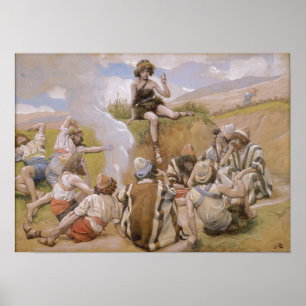 Affiche Tissot - Joseph révèle son rêve à ses frères
