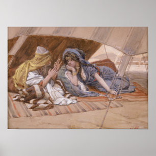Affiche Tissot - Les conseils d'Abram à Saraï
