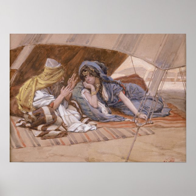Affiche Tissot - Les conseils d'Abram à Saraï (Devant)