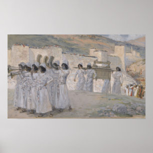Affiche Tissot - Les Sept Trompettes de Jéricho 1896