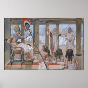 Affiche Tissot - Moïse parle à Pharaon 1896