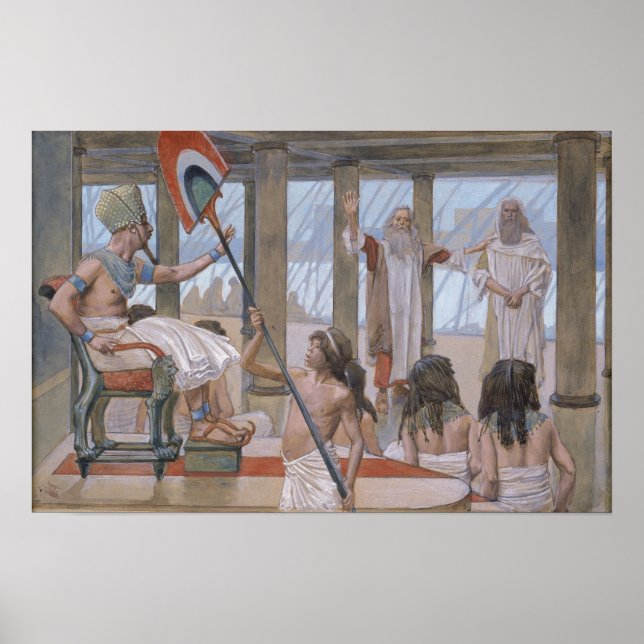 Affiche Tissot - Moïse parle à Pharaon 1896 (Devant)