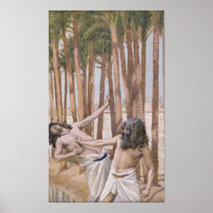 Affiche Tissot - Moïse tue un Égyptien 1896