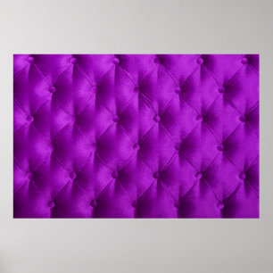 Affiche Tissu capitonné velours violet pour fond,