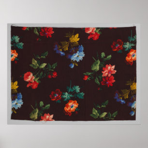 Affiche Tissu de fleurs