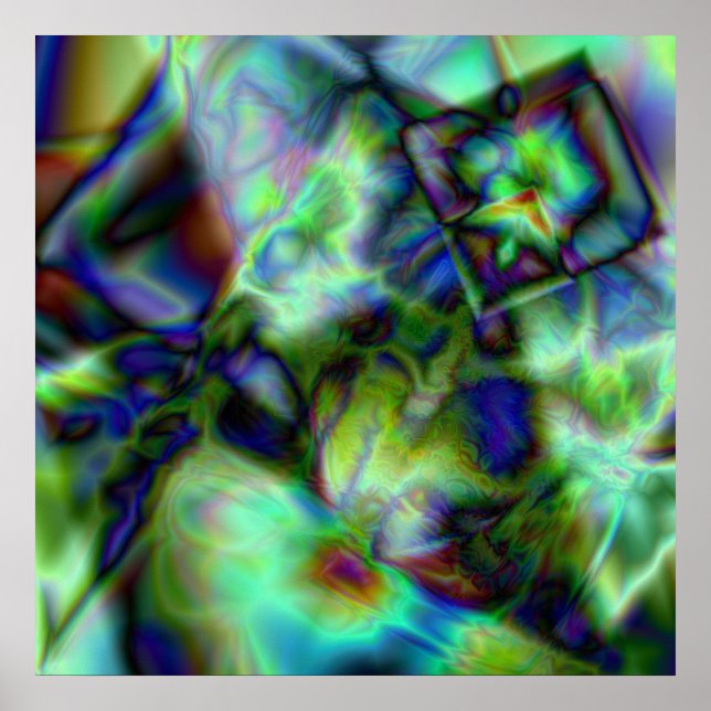 Affiche Tissu inondé (Devant)