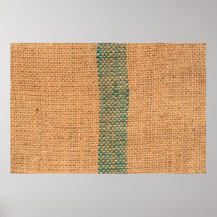 Affiche Tissu naturel couleur marron texturé et noir