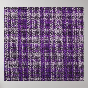 Affiche Tissu tartan violet : arrière - plan texturé.