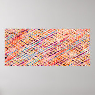Affiche Tissu tissé tisser un fil large