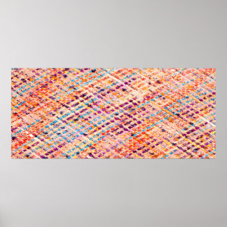 Affiche Tissu tissé tisser un fil large