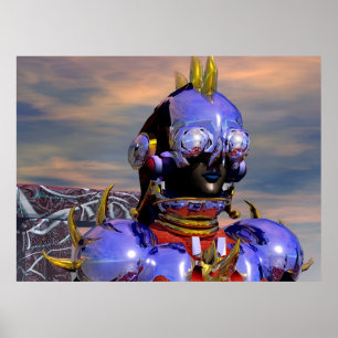 Affiche TITAN, CYBORG PORTRAIT Science-fiction Scifi