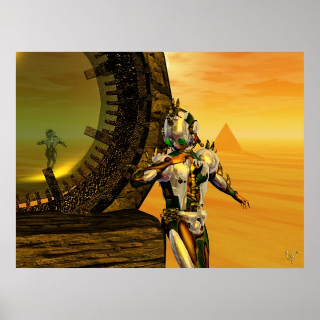Affiche TITAN DANS LE DÉSERT D'HYPERION, Science-fiction (Devant)