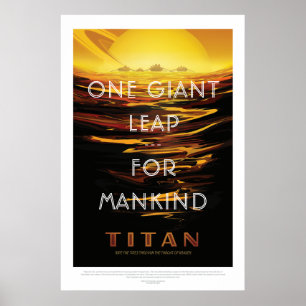 Affiche Titan Moon - Tourisme spatial
