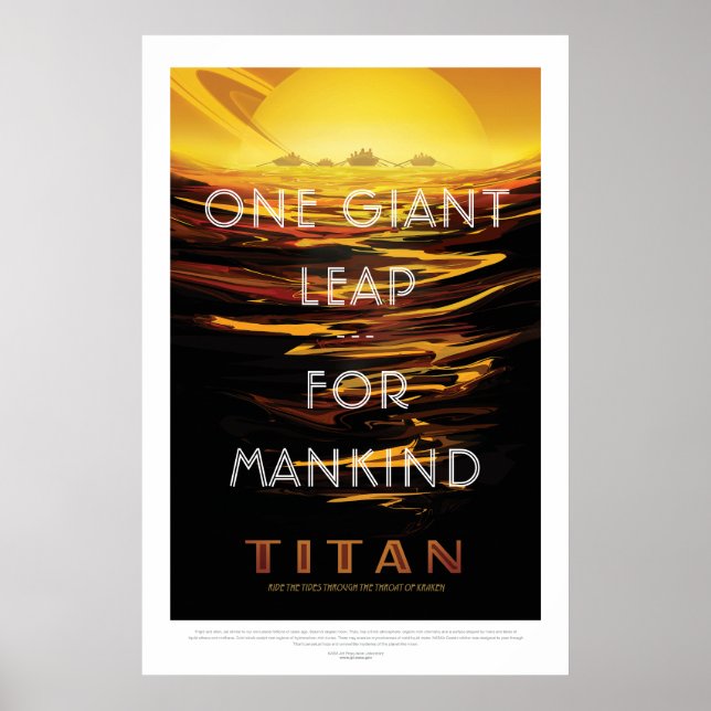 Affiche Titan Moon - Tourisme spatial (Devant)