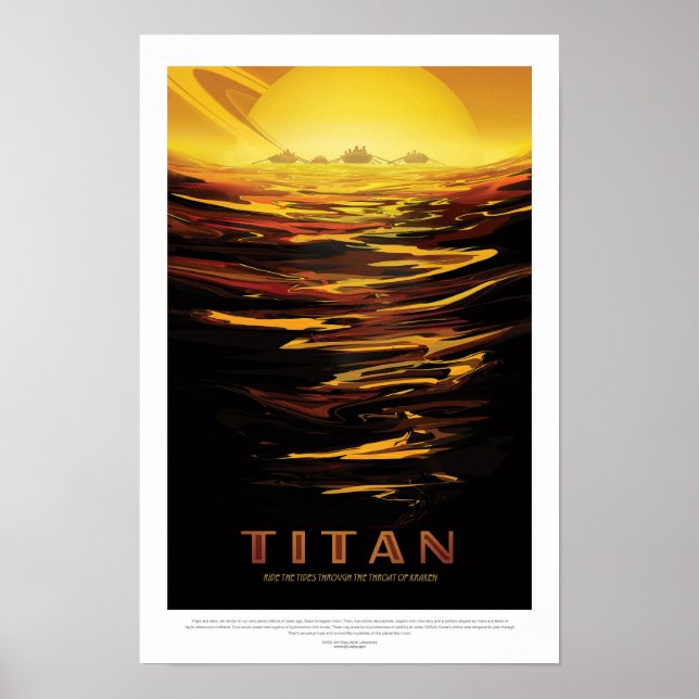 Affiche Titan | Visions de l'avenir de la NASA (Devant)