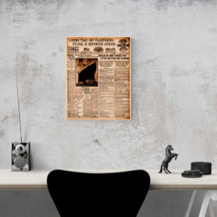 Affiche Titanic Coulerait Selon un Journal Ancien 