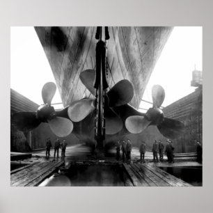 Affiche Titanic dans Drydock Circa 1912