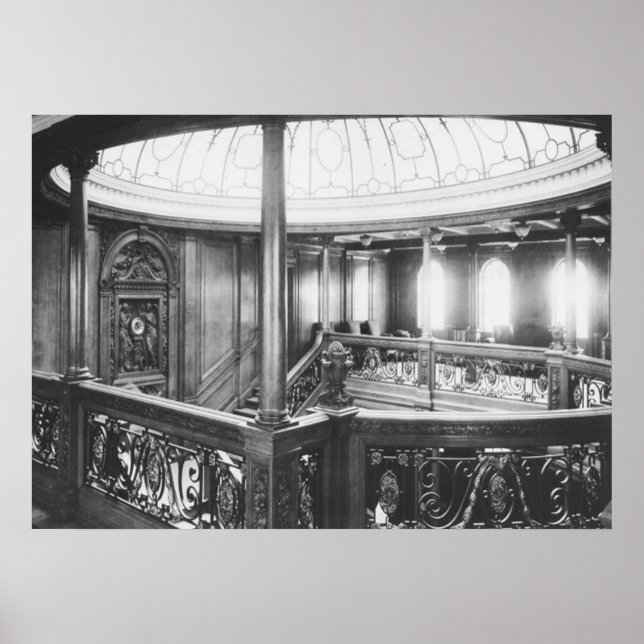 Affiche Titanic Photo Grand Escalier, Dome Skylight (Devant)
