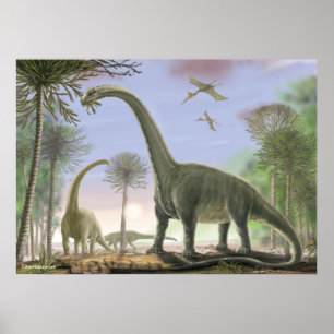 Affiche Titanosaure Argentinosaurus