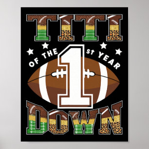 Affiche Titi du football de 1re année Down Premier Anniver