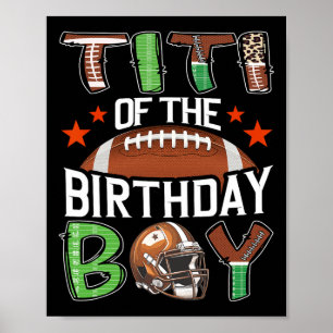 Affiche Titi du jour de l'anniversaire du garçon Jour de f