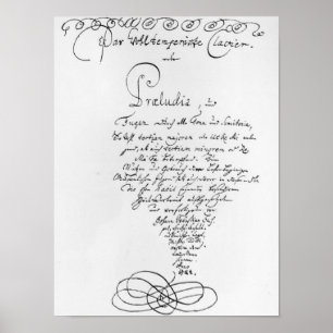 Affiche Titlepage manuscrit du puits gâché