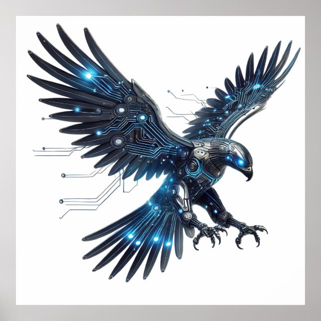 Affiche Titre : Aigle cybernétique (Devant)