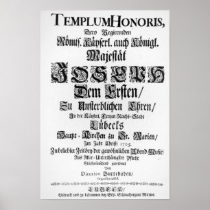 Affiche Titre d'Abendmusik, 1705