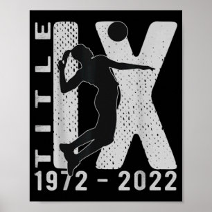 Affiche Titre IX e anniversaire Amendements américains sur