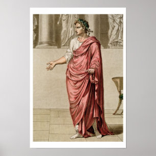 Affiche Titus, costume pour 'Berenice' de Jean Racine, de