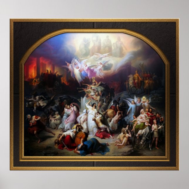 Affiche Titus détruisant Jérusalem par Wilhelm von Kaulbac (Devant)