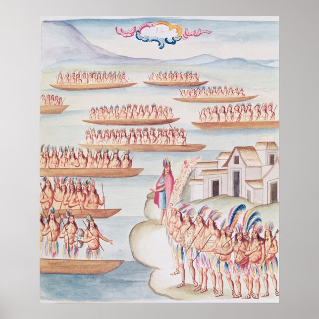 Affiche Tlatelolco et la lagune (Devant)