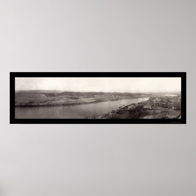 Affiche TN River Chattanooga Photo 1909 (Devant)