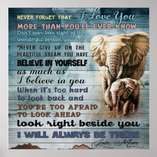 Affiche To My Daughter, poison For Kid, lettre To Daughter