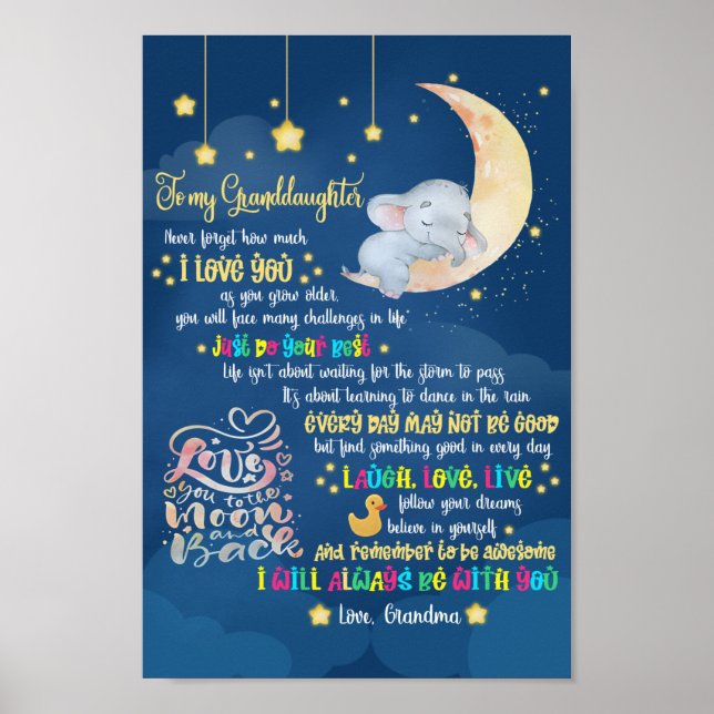 Affiche To my granddaughter (Devant)