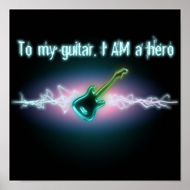 Affiche To My Guitar, I AM a Hero (Devant)