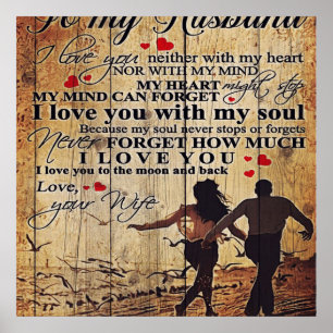 Affiche To my Husband Loving