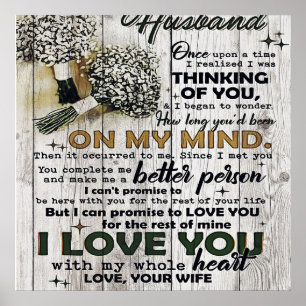 Affiche To my Husband  to My Husband   Love Quotes To Him