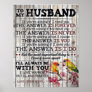 Affiche To My Man Gift, Personalized Gift To My Husband